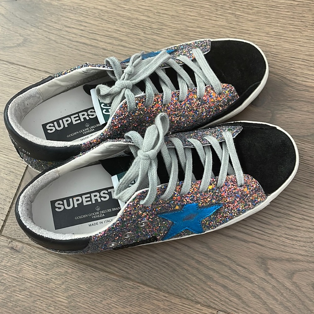 Golden goose glitter sneakers 37